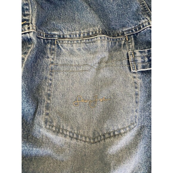 Vtg Sean John Denim Jacket Men's 3XL Chore Trucker Hip Hop Streetwear Y2K Blue - Picture 4 of 8